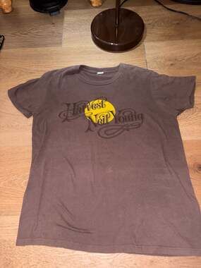 Neil Young Harvest Album Logo Brown Graphic T-Shirt